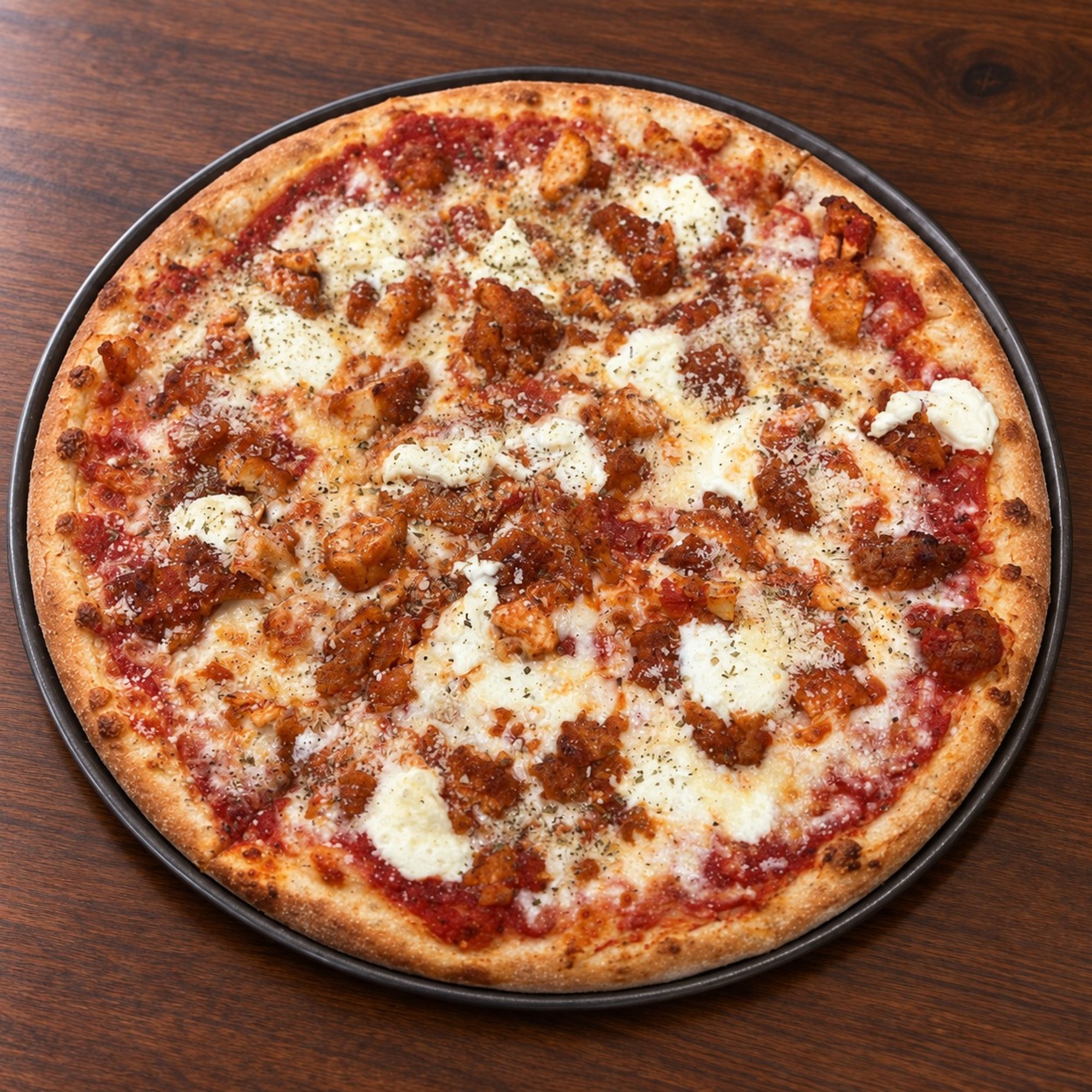 Chicken parmigiana pizza