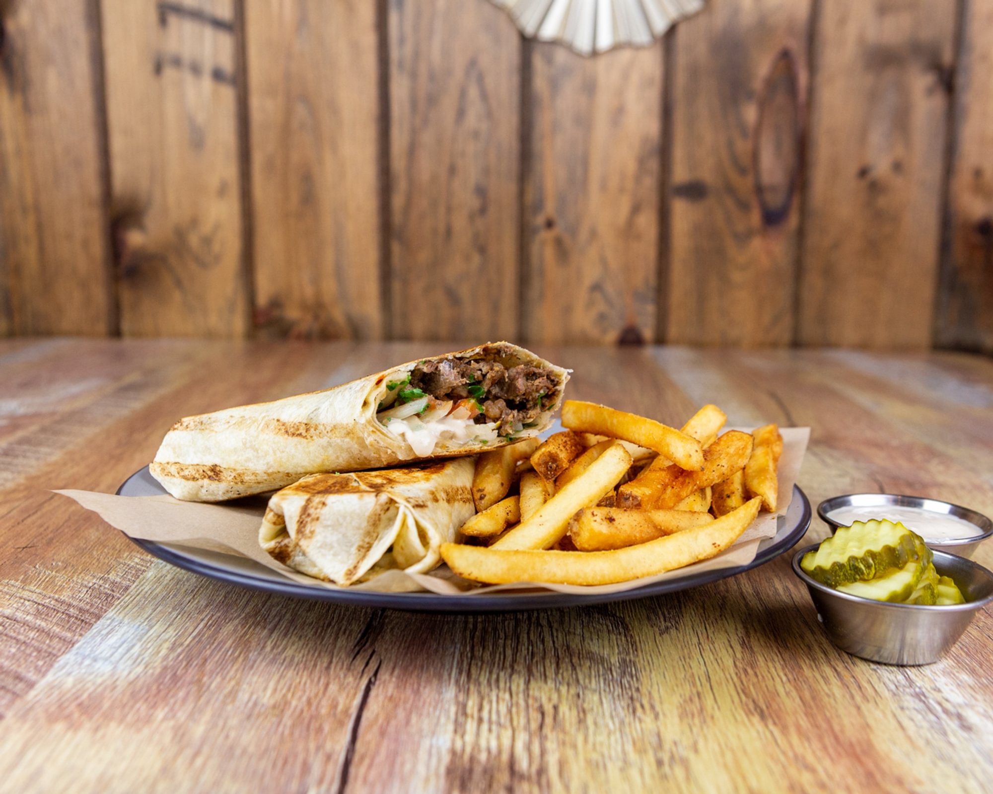 Lamb & Beef shawarma meal