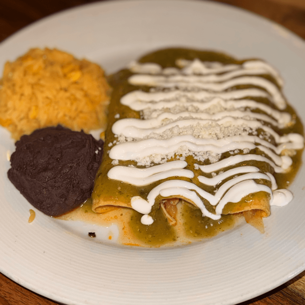 3 Green Chicken Enchiladas