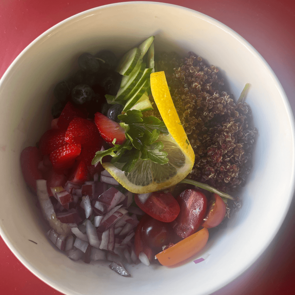 Quinoa Tabbouleh & Berry Salad