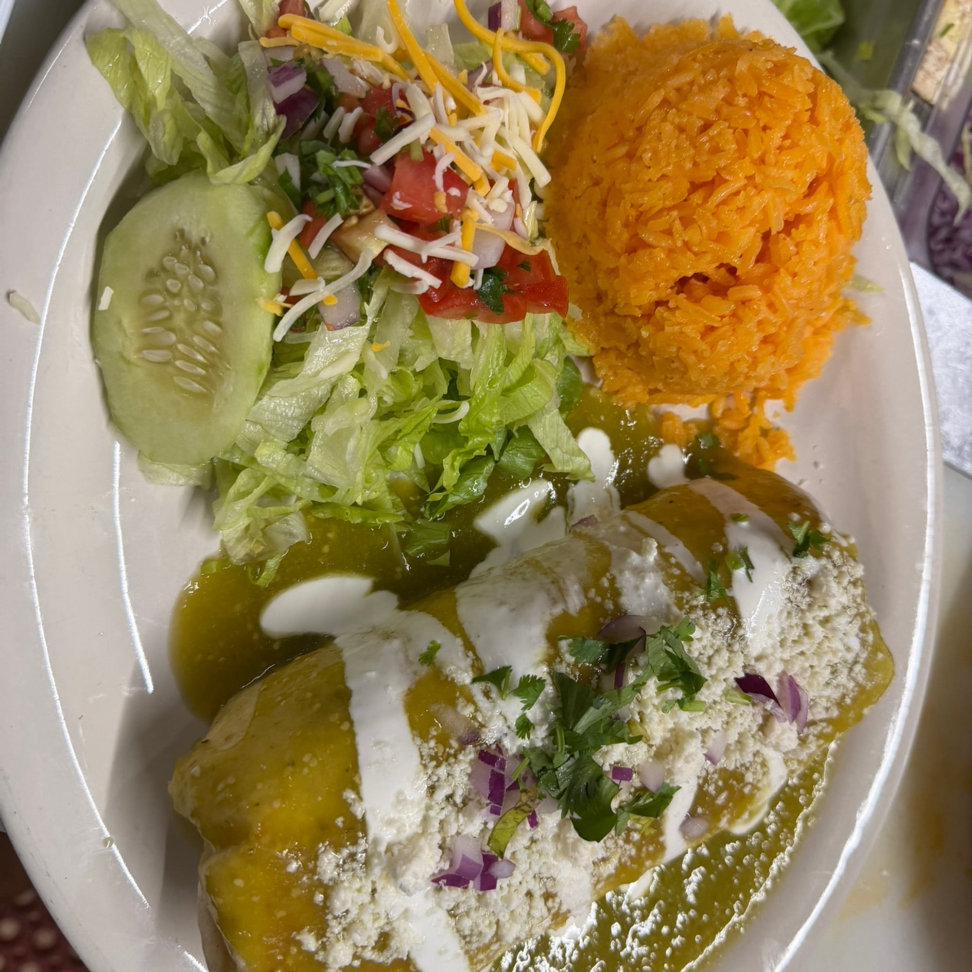 Wet Burrito Plate