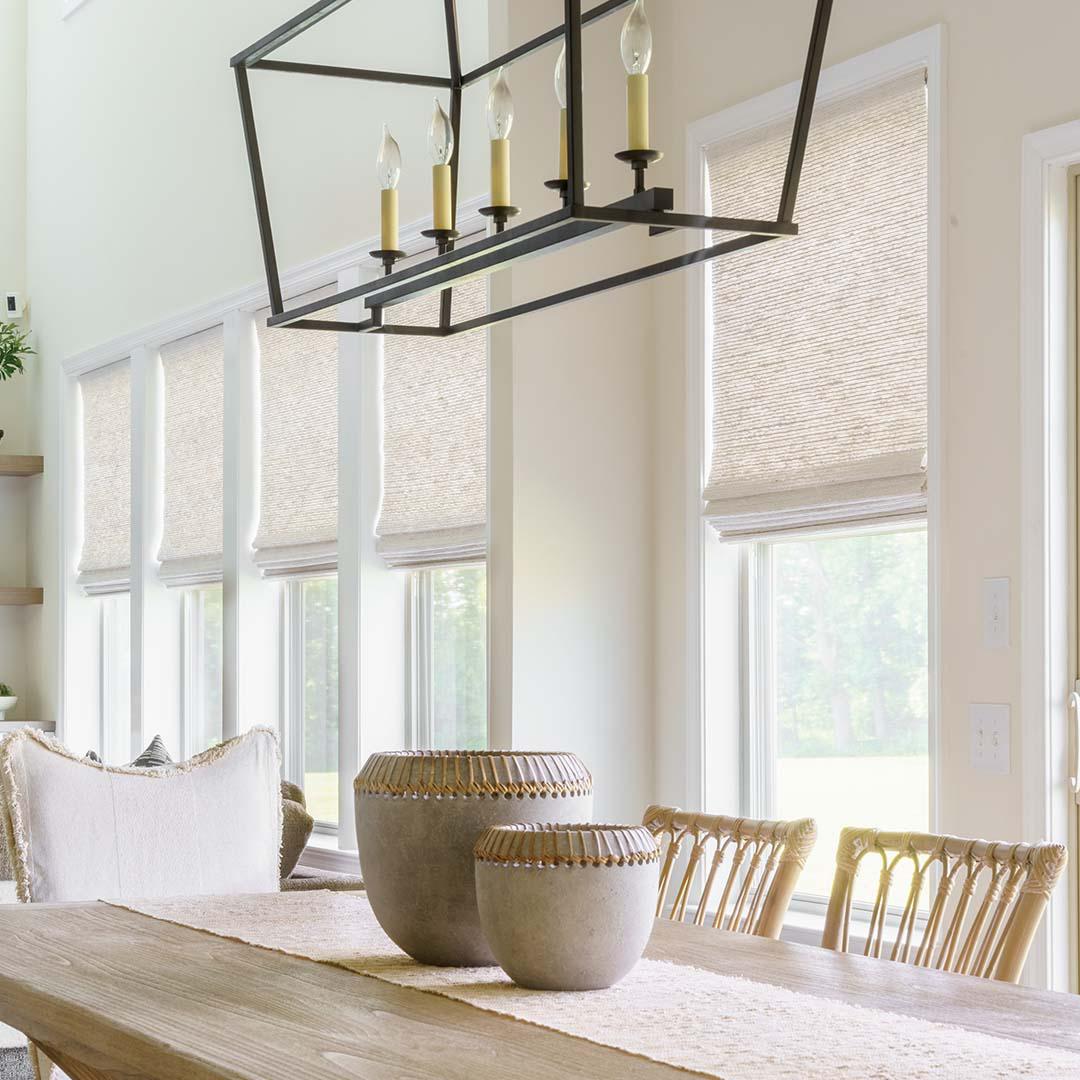 Brrrrr it's cold. We're dreaming of spring and the warm sun coming in from these beautiful light filtering custom shades.