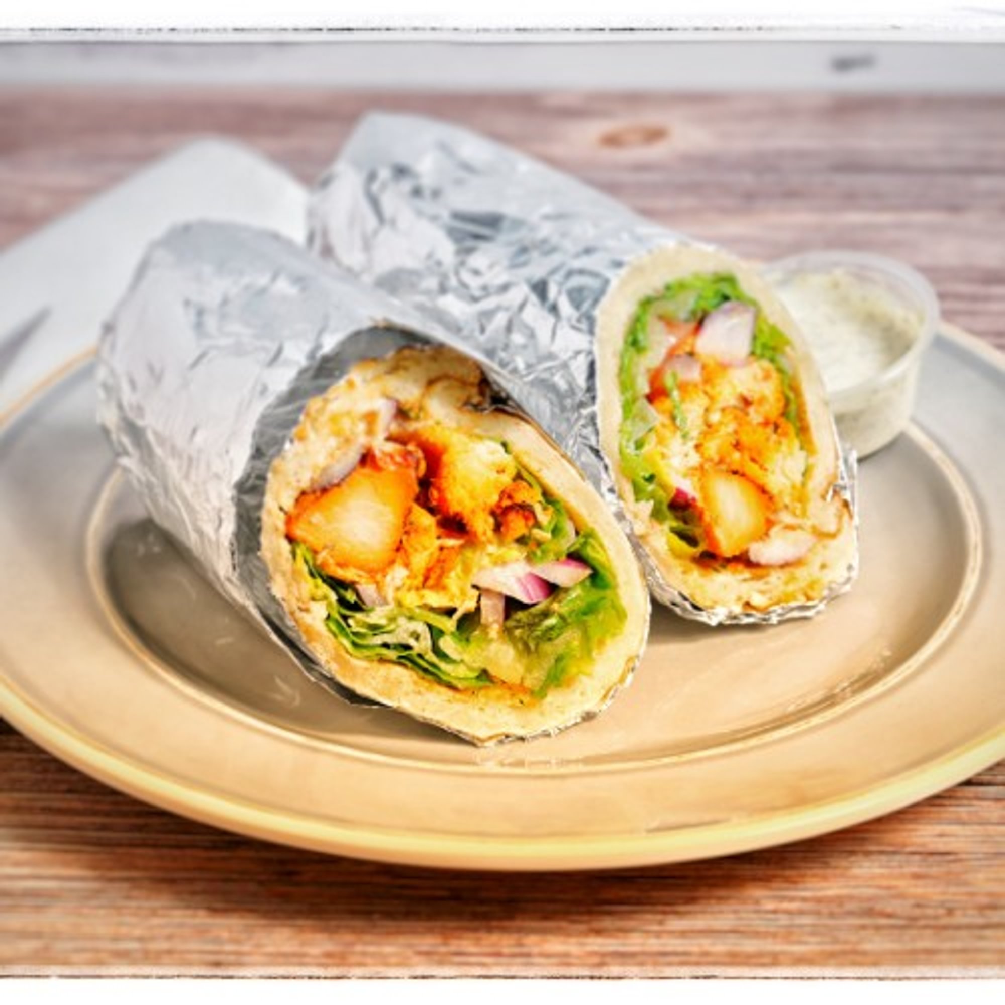 Chicken Naan Wrap