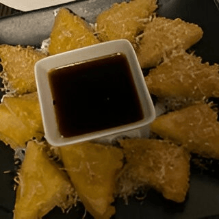 Deep Fried Agedashi Tofu with Bonito Flakes