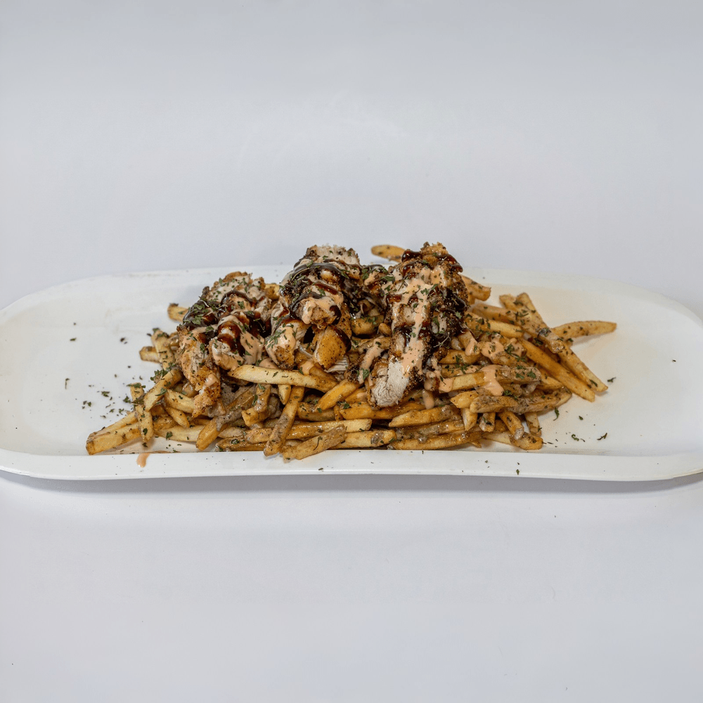 Chicken Loaded Fries / Jerk Sauce