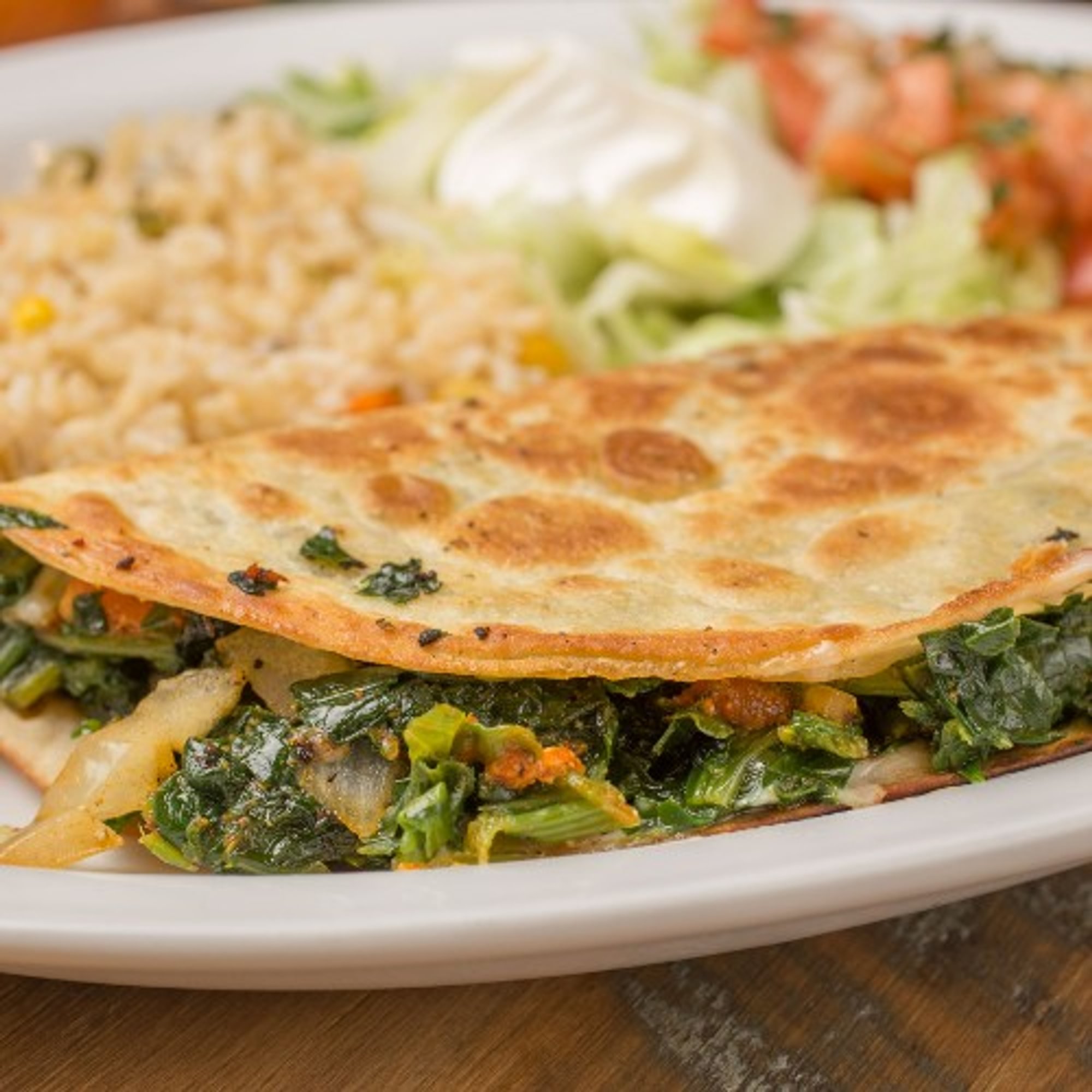 138. Spinach Quesadilla