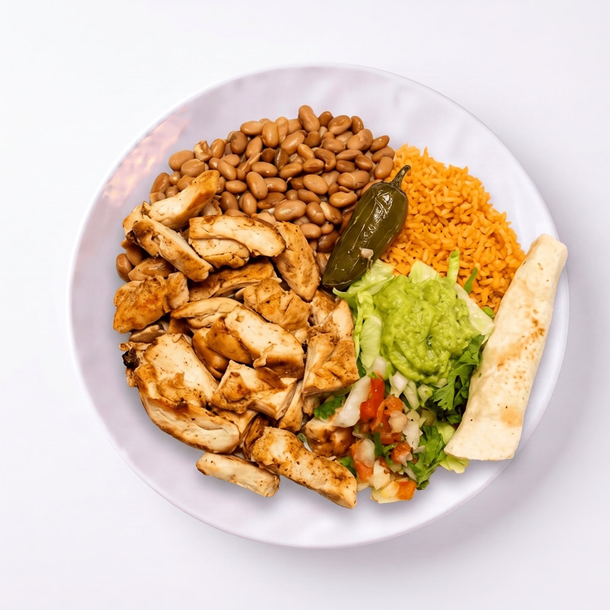 No.9) Pollo Asado Plate