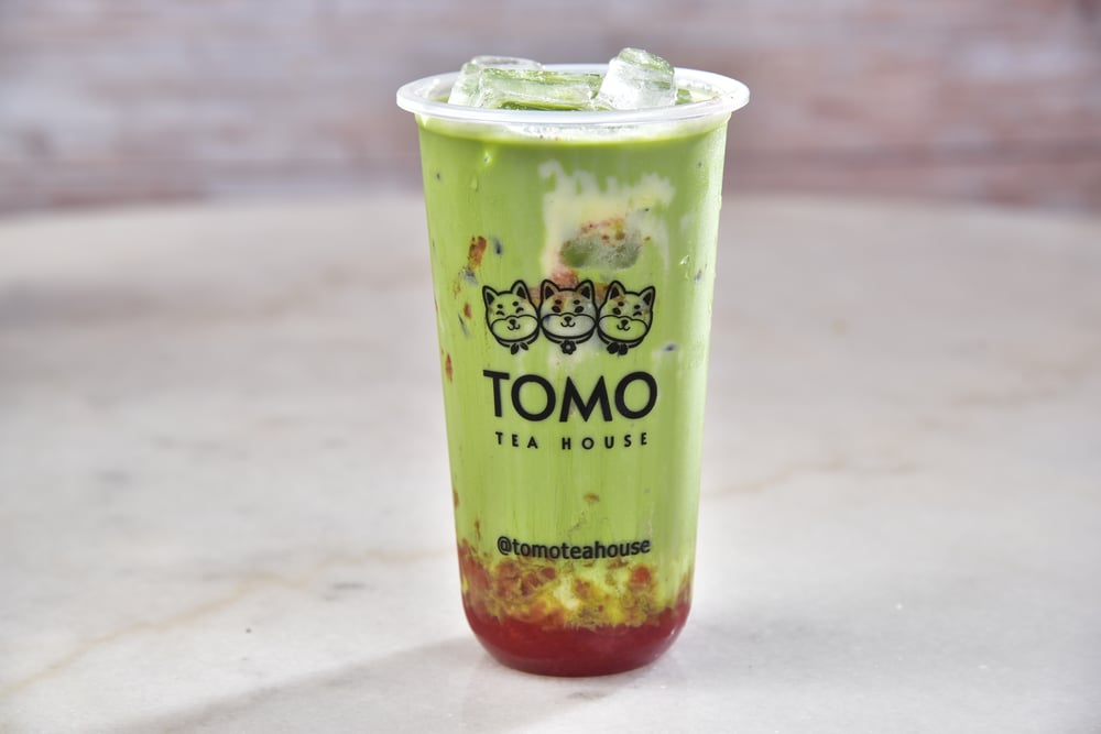 Strawberry Banana Matcha Bliss