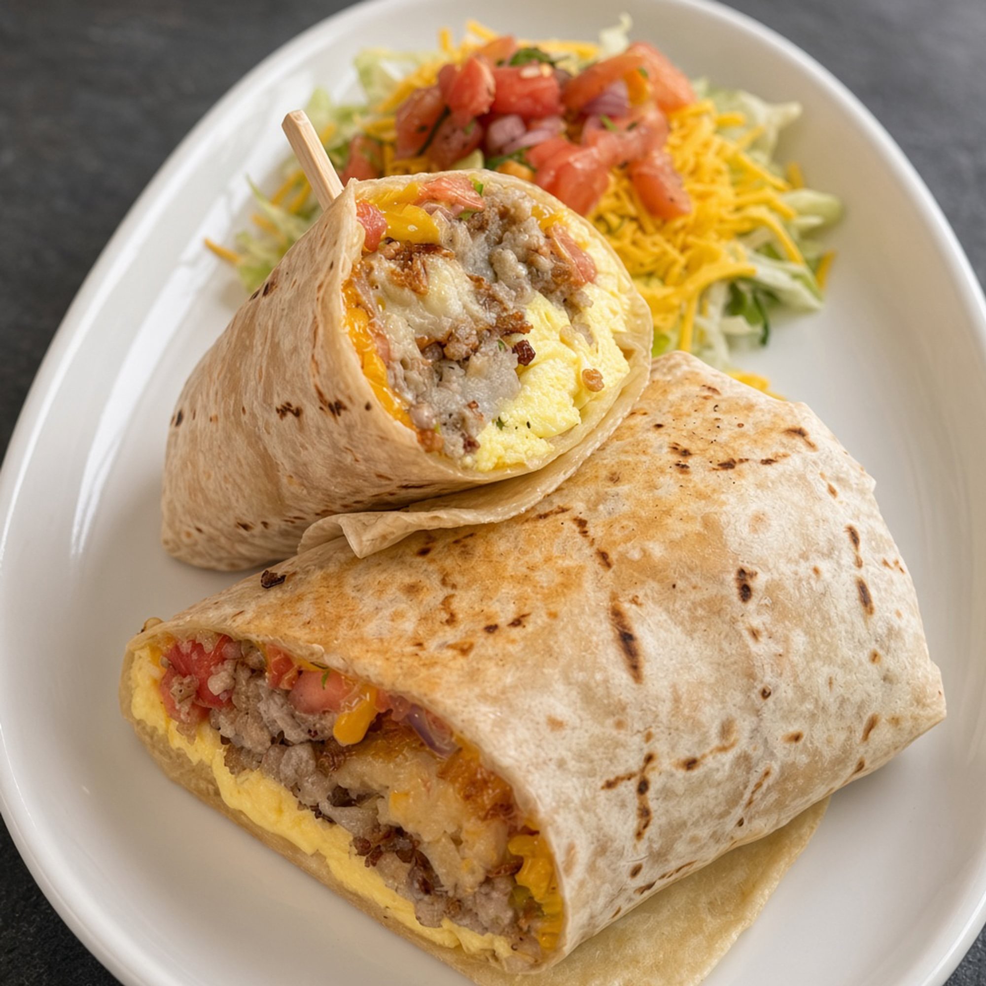 The Sausage & The Egg Burrito