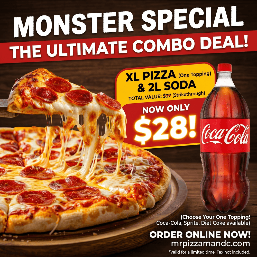 MONSTER SPECIAL FOR $28.00