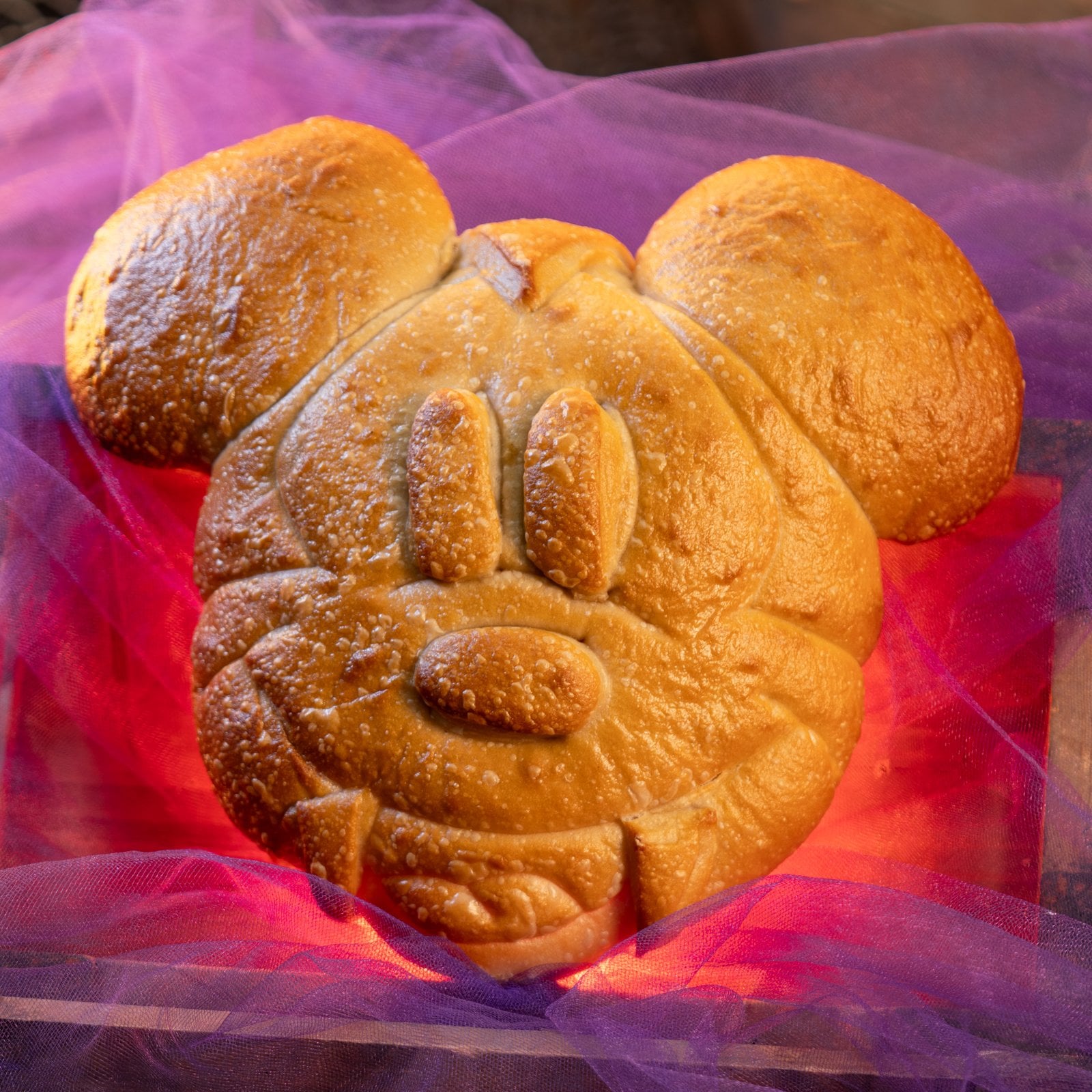Vampire Mickey-shaped Sourdough Bread