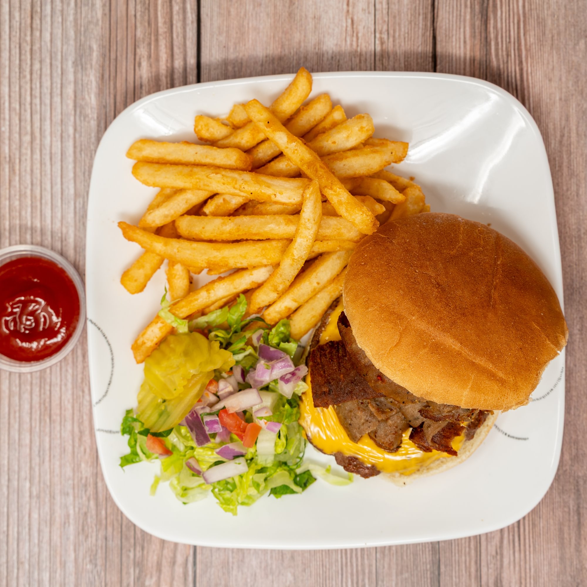 Gyro Cheese Burger