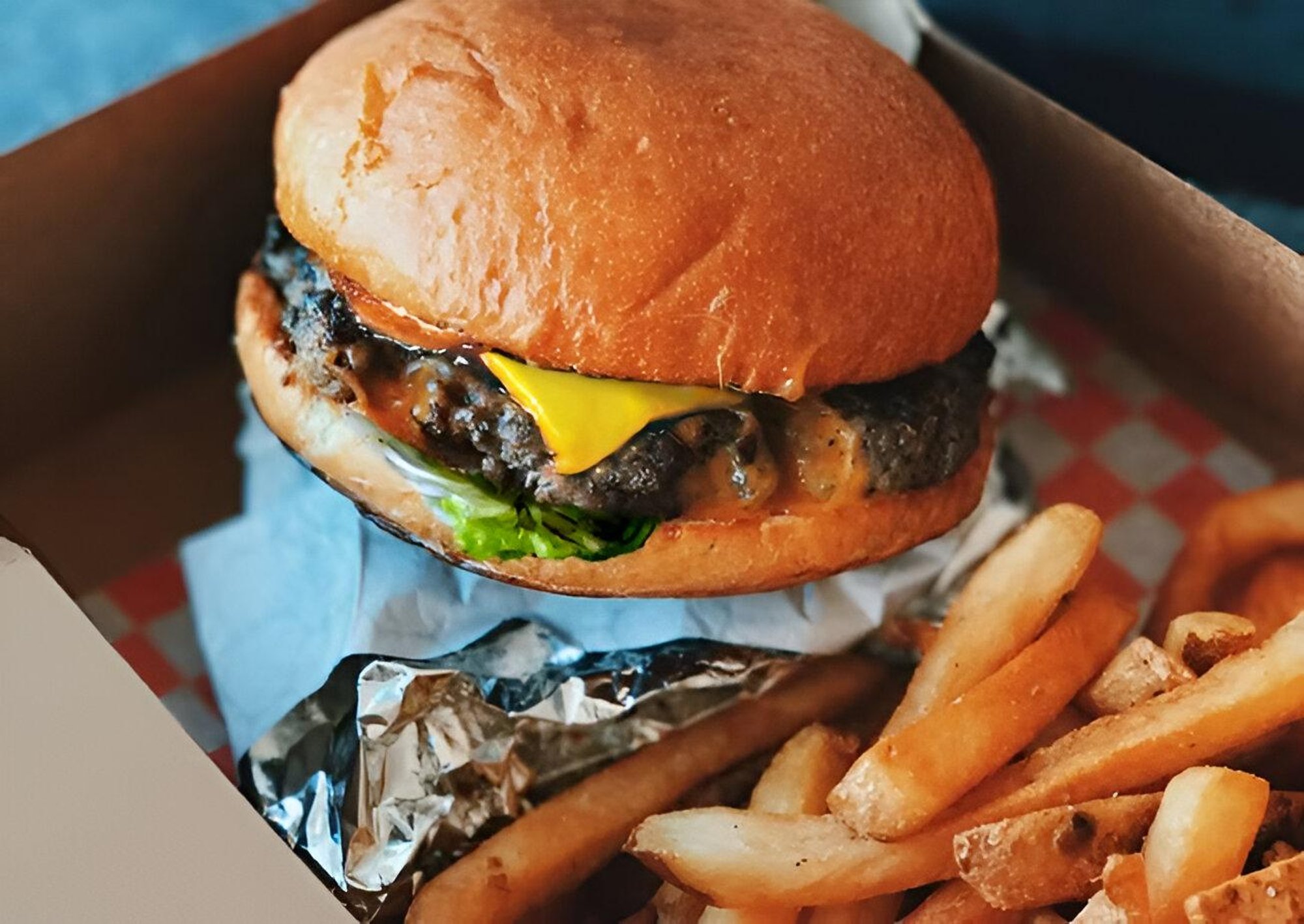 Cheese burger sandwich