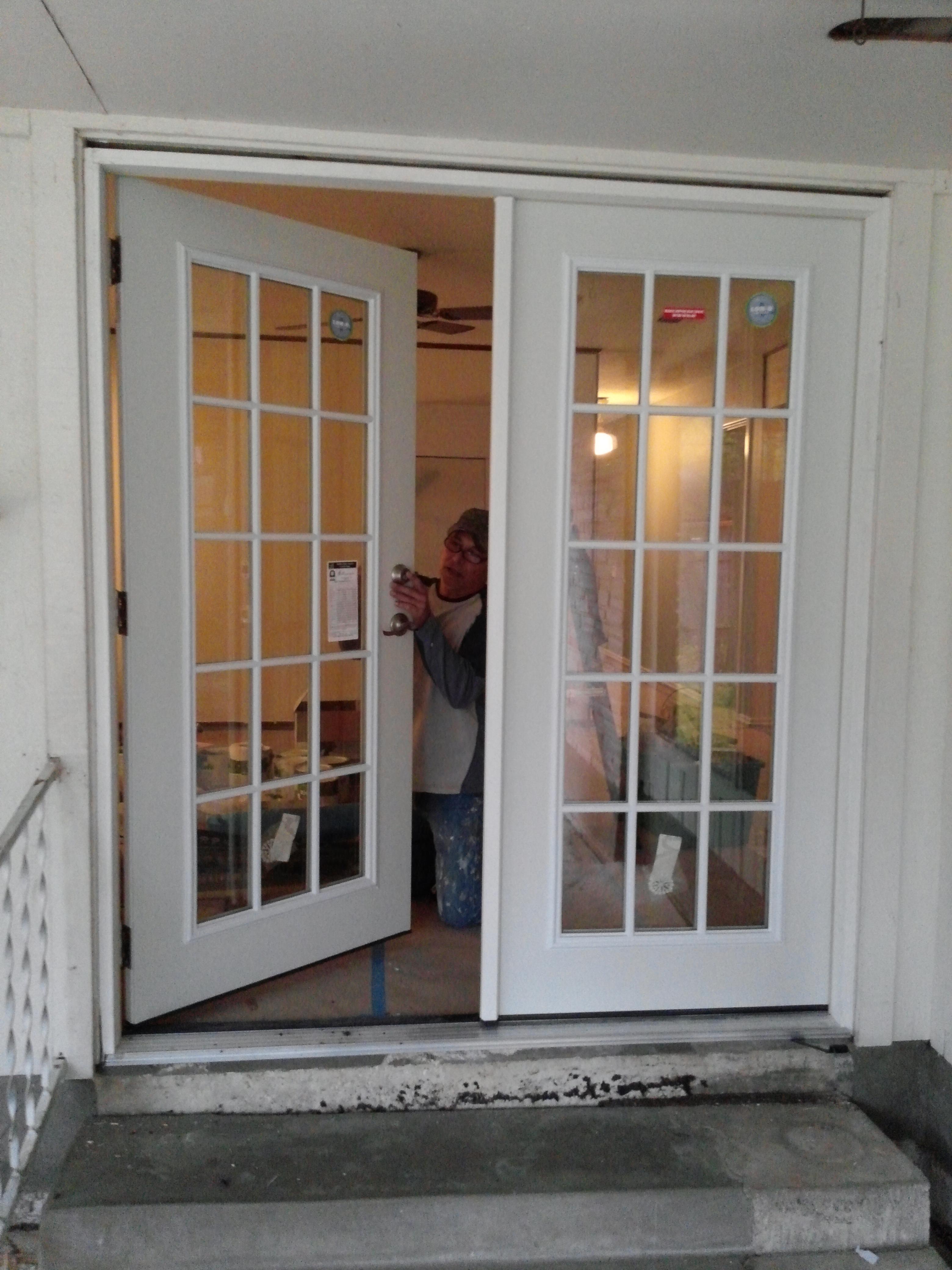 French door installation