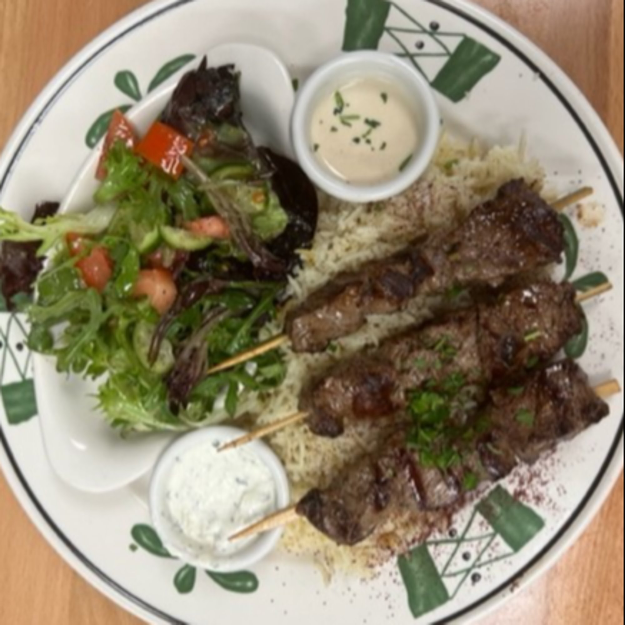 Beef Kabob Plate