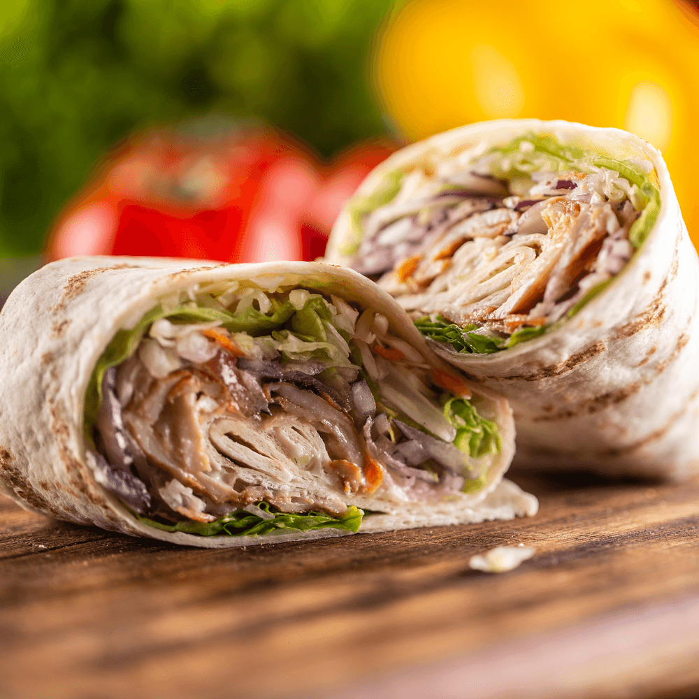 Grilled chicken wrap