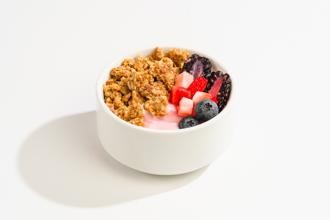 Homemade Granola & Strawberry Yogurt