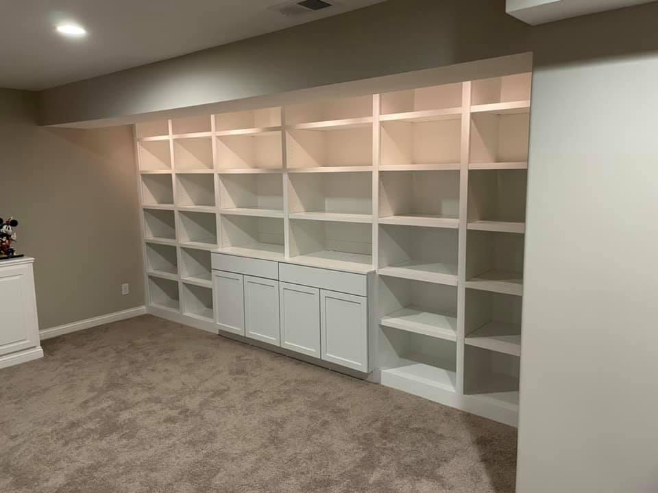 Custom Library Cabinets New Albany Indiana
