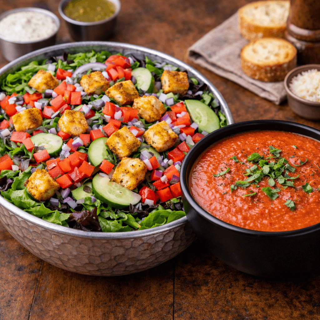 Half Garden Salad & Soup