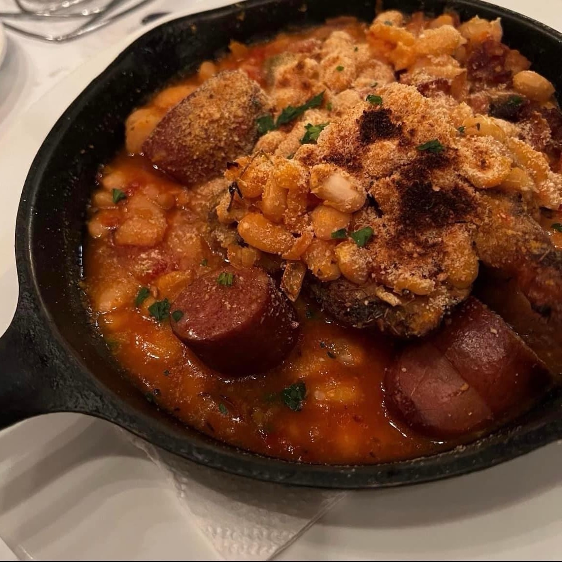 Classic Homemade French Duck Stew " Cassoulet "