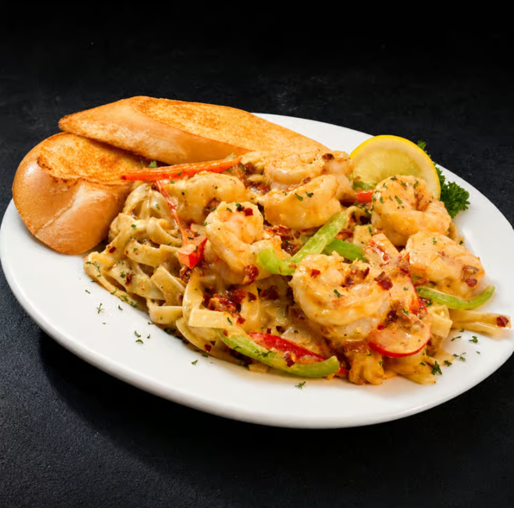 Spicy Shrimp Fettuccine