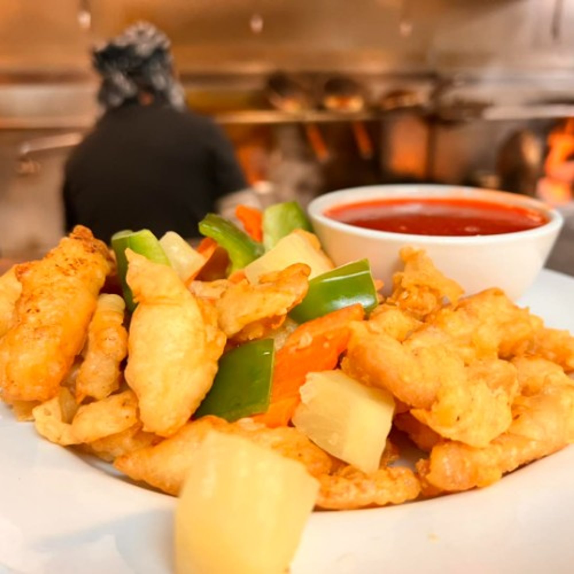 Sweet & Sour Chicken or Shrimp Lunch