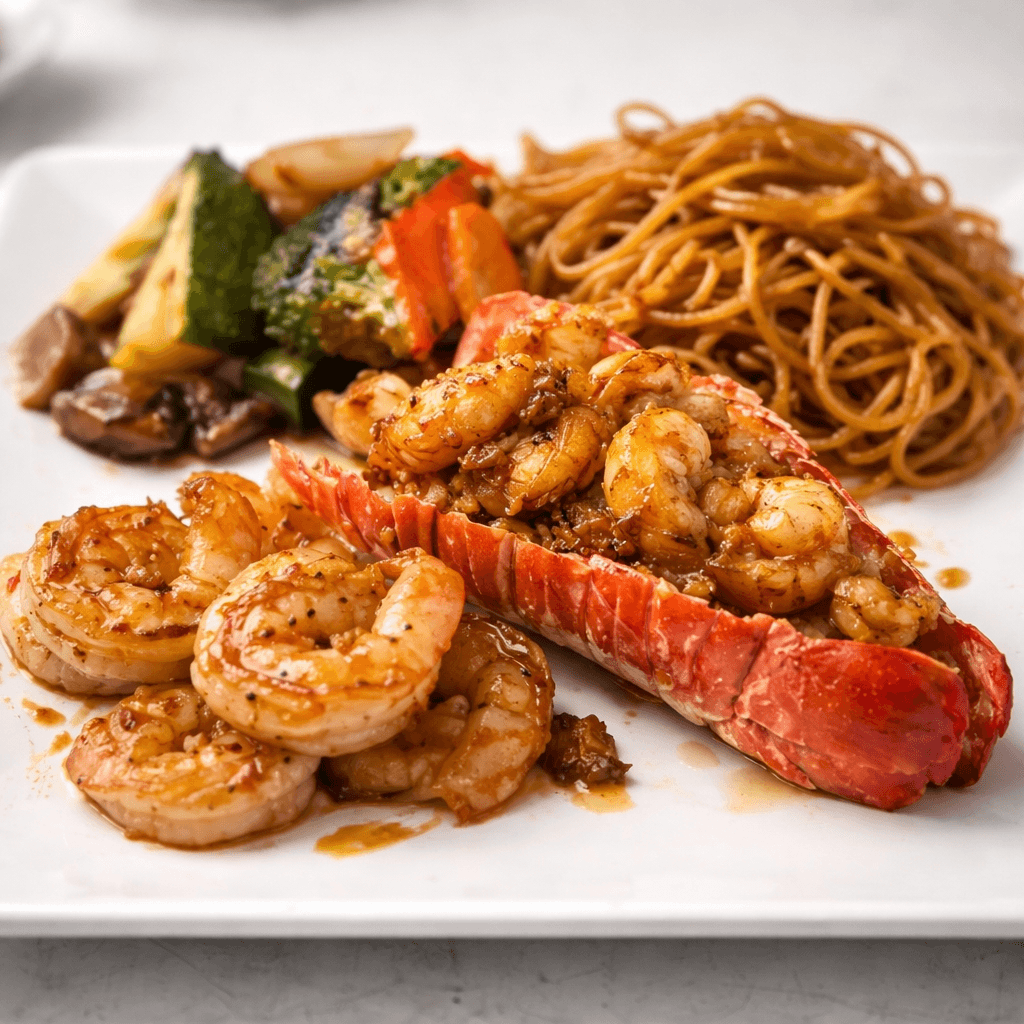 Hibachi Shrimp & Lobster