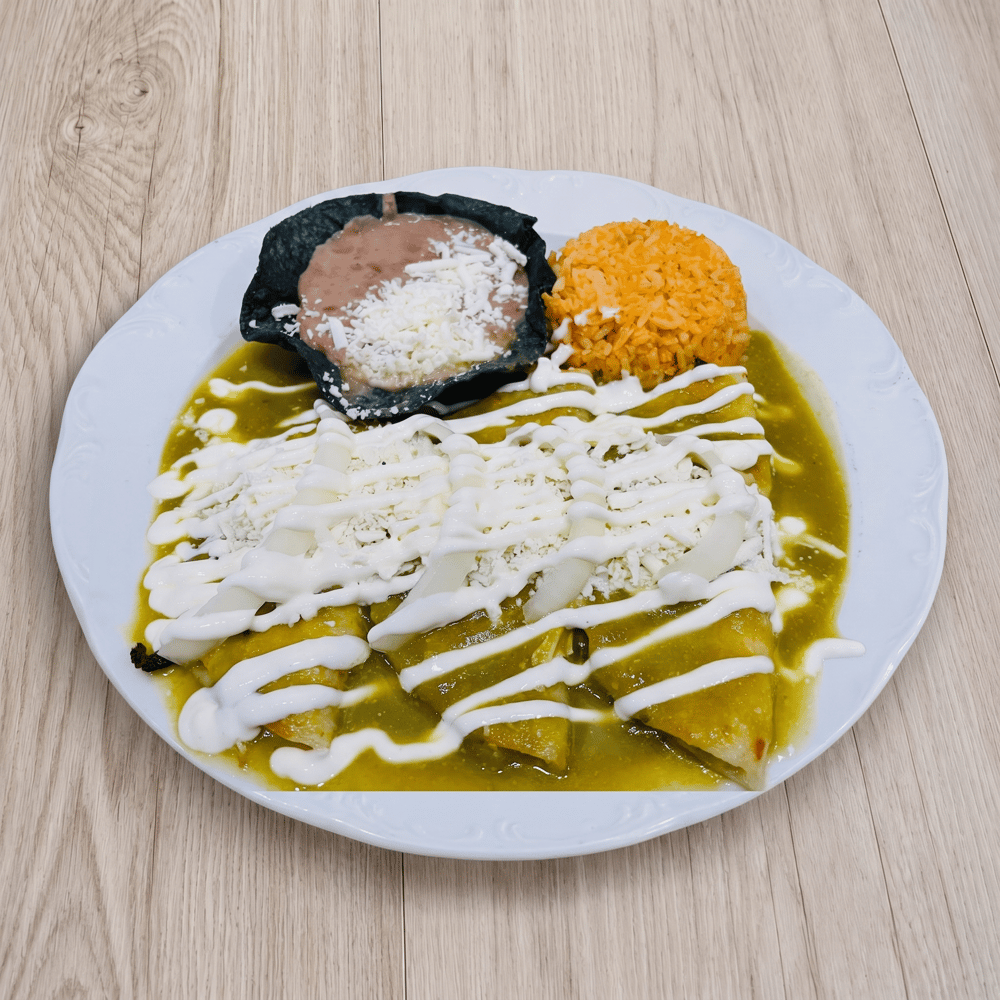Enchiladas Verdes Plate