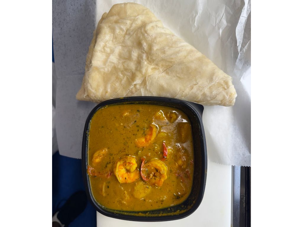 Roti w/ Curry Shrimp