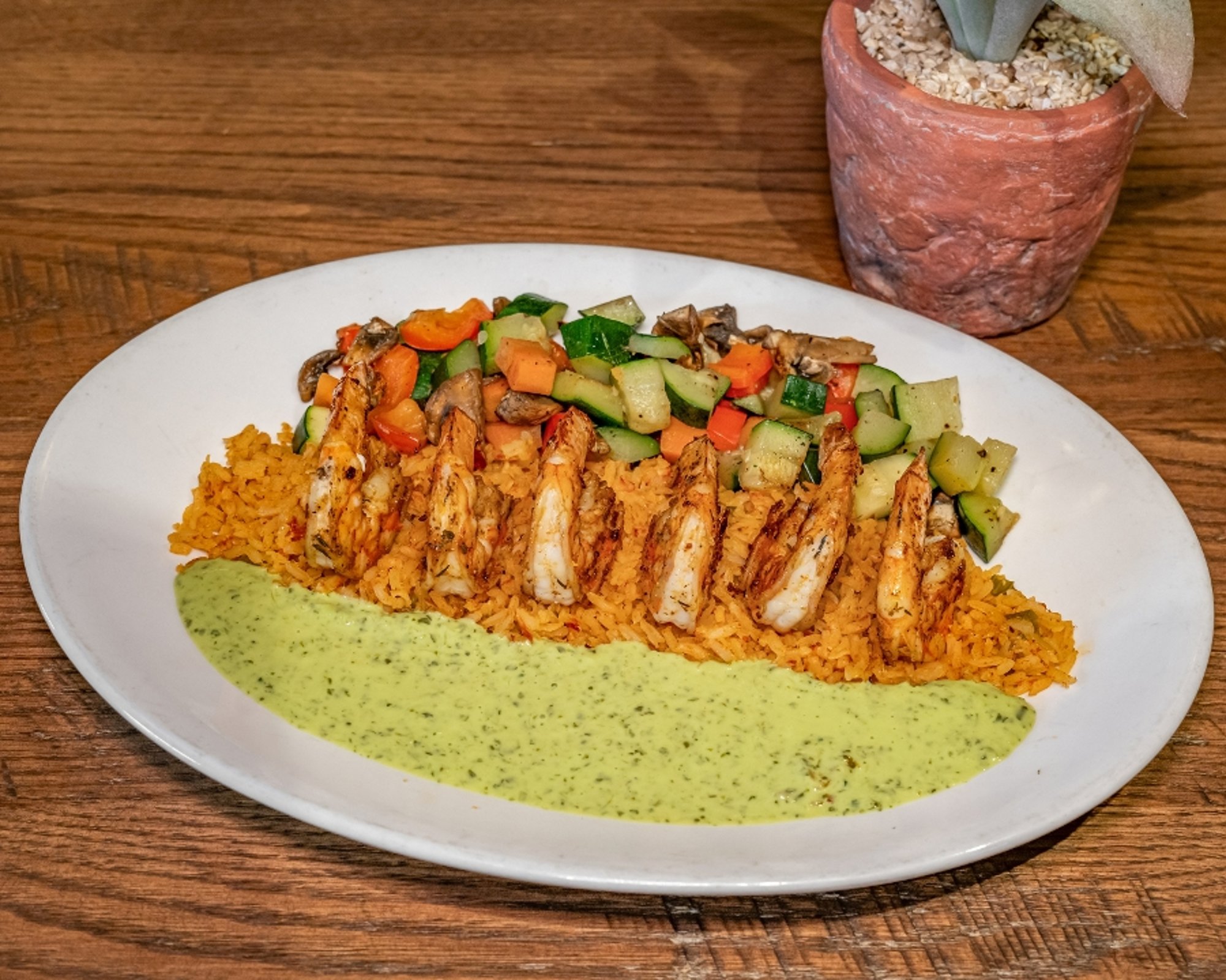 Camarones con Crema