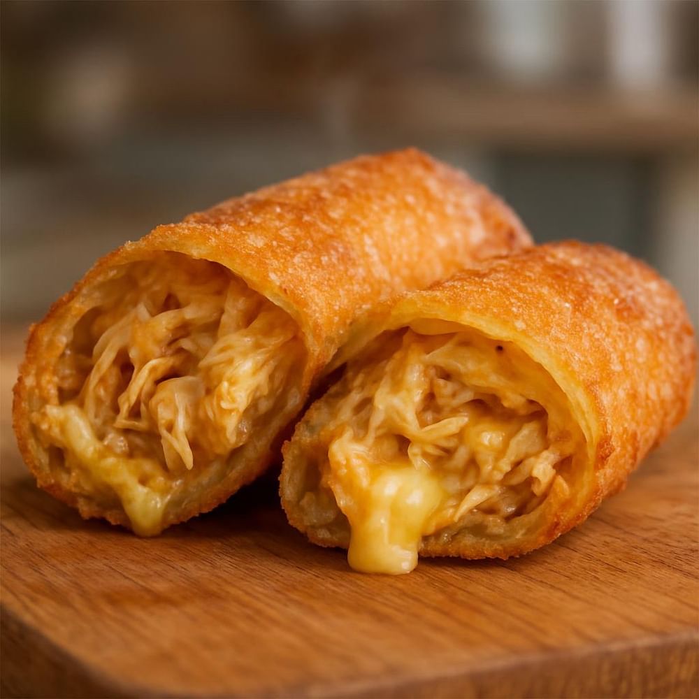 Chicken and Cheese Egg Roll