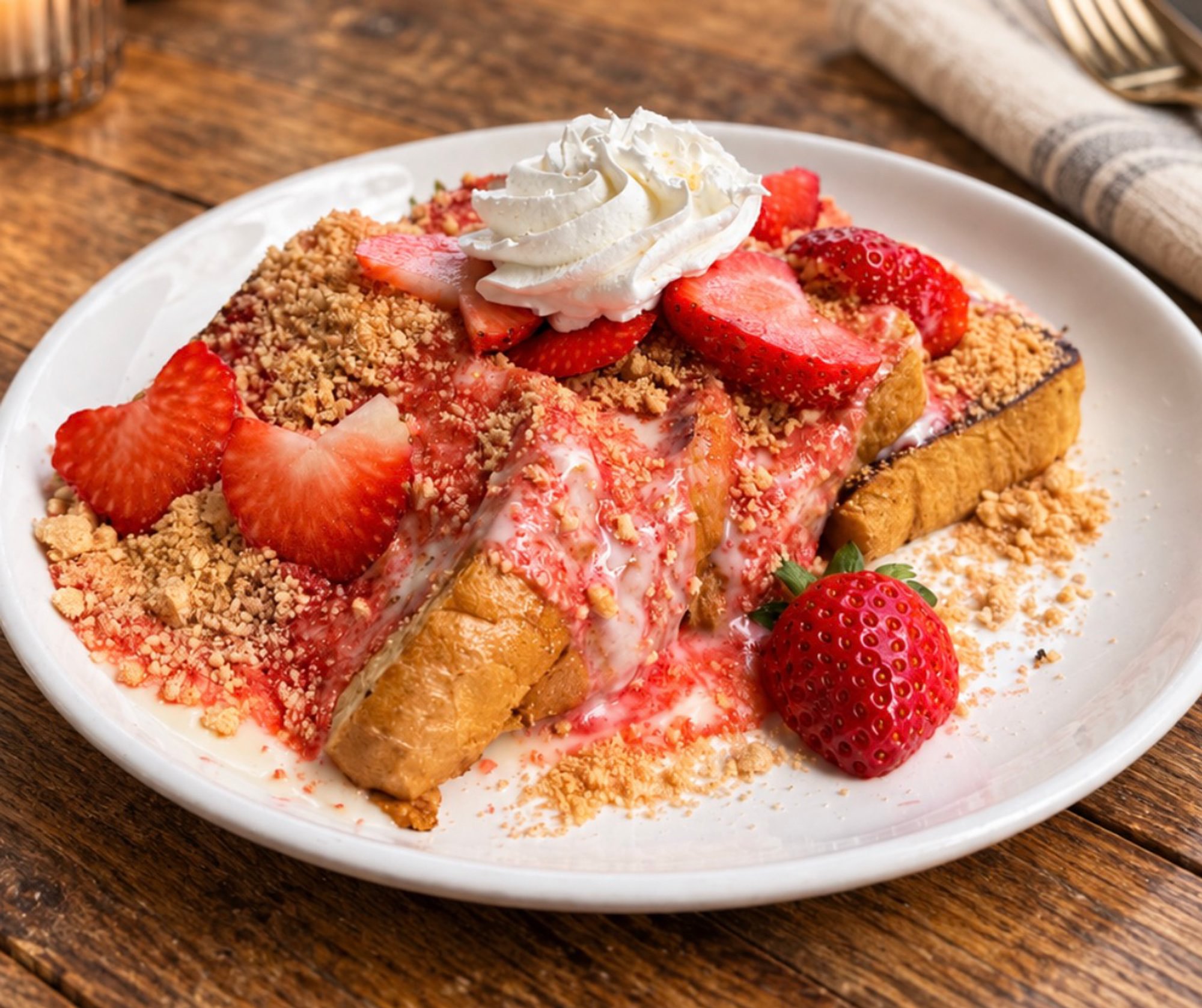 STRAWBERRY SHORTCAKE FRENCH TOAST