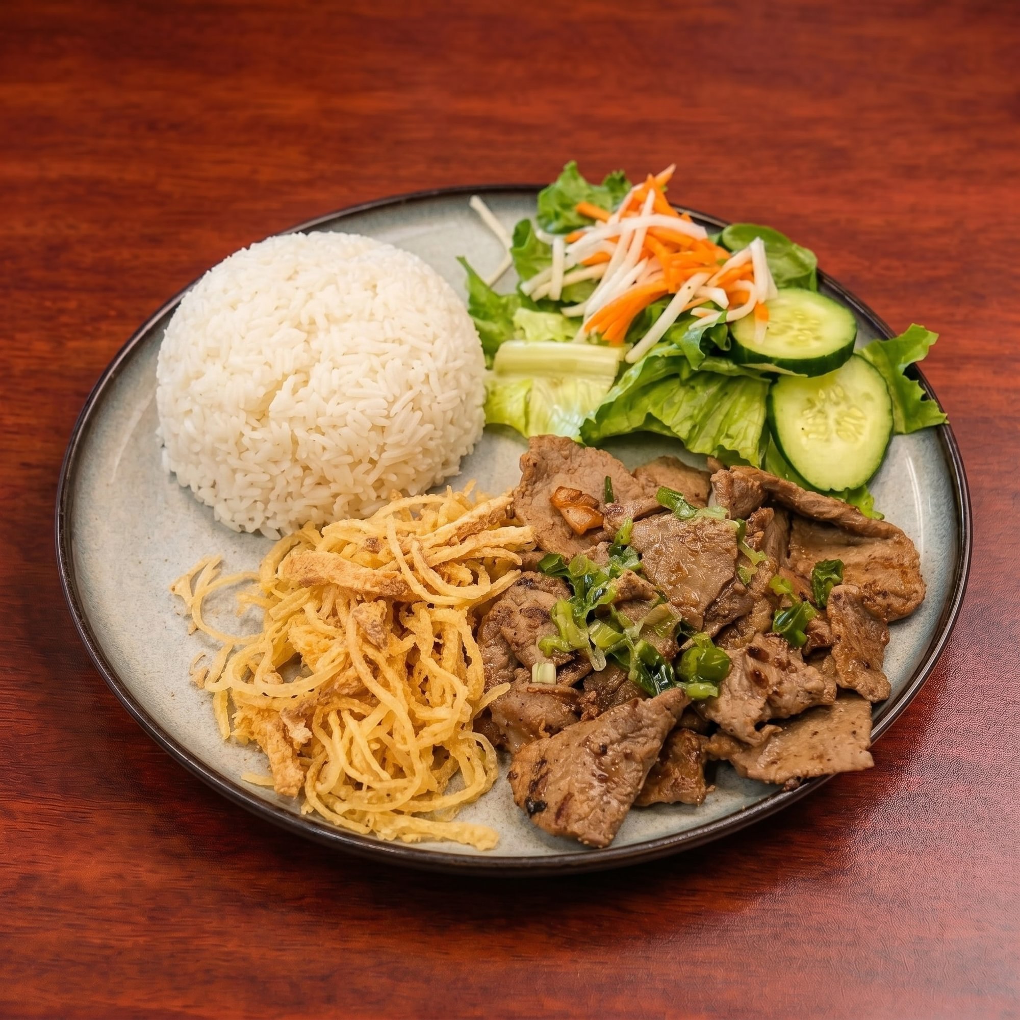 Grilled Beef & Shredded Pork Skin