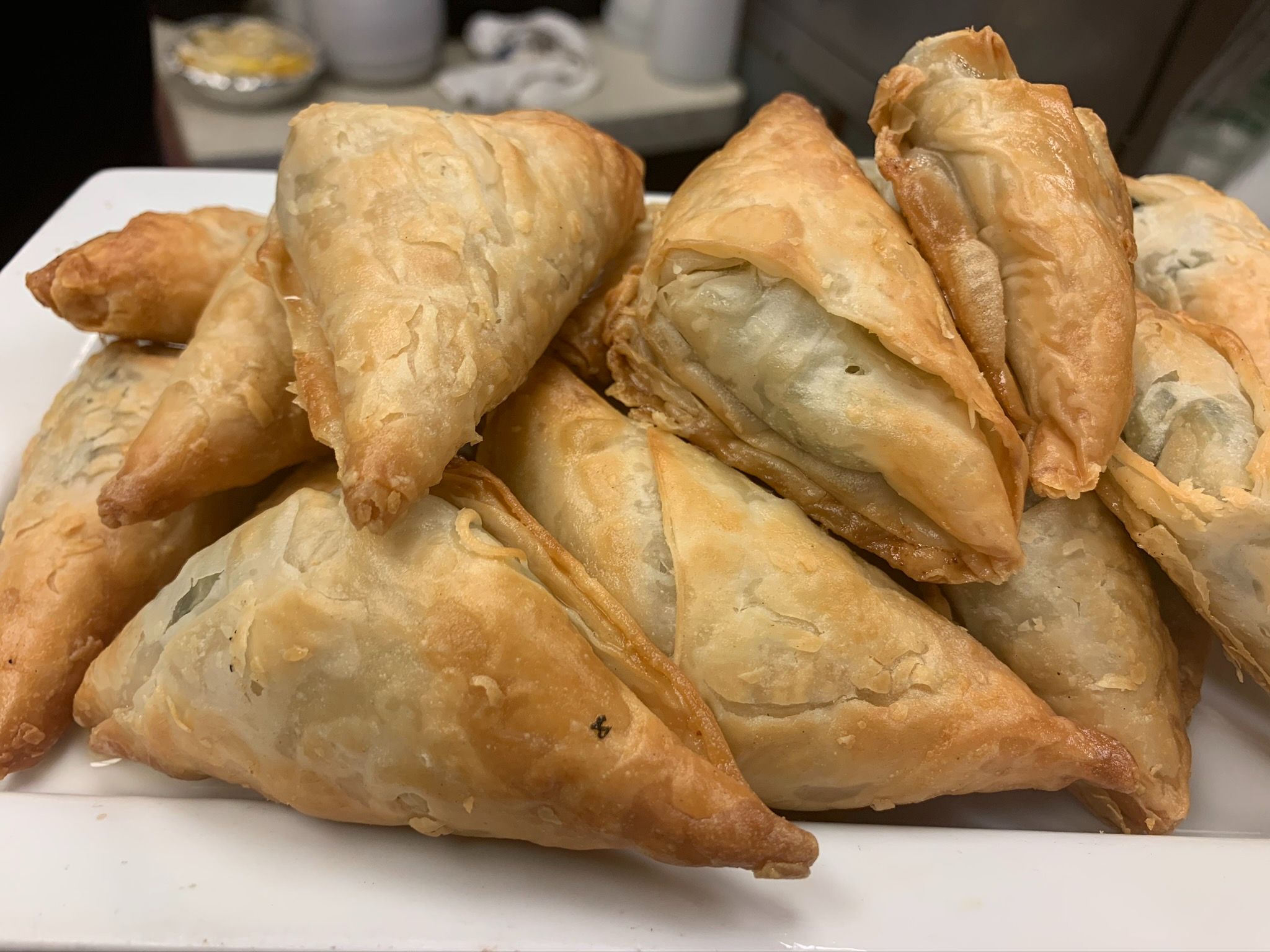 Spanakopitakia- Triangle Spinach pies