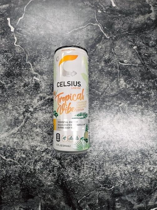 Celsius Tropical Vibe Sparkling Starfruit Pineapple 12 Oz