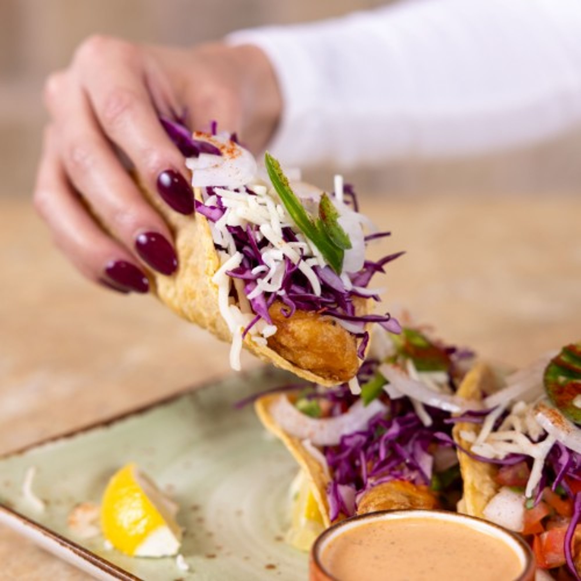 Tempura Mahi Tacos