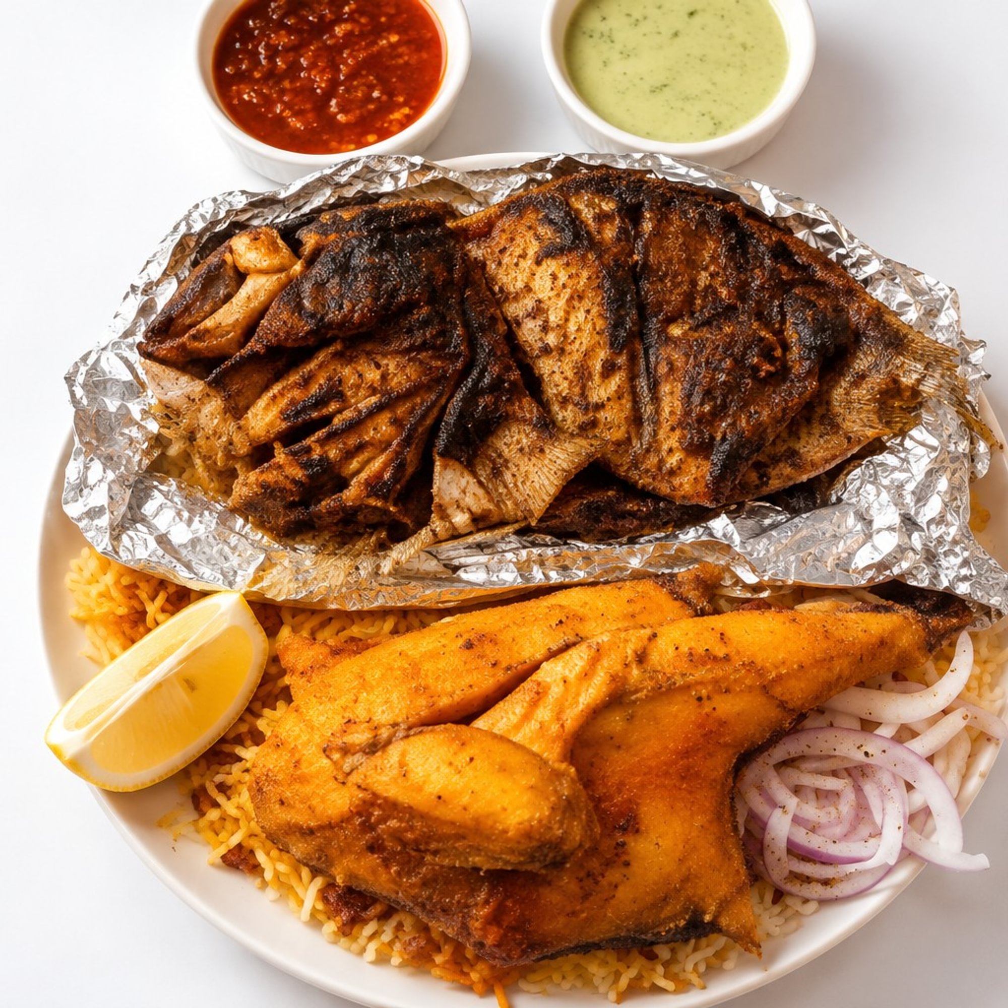 Lamb Haneeth & Chicken Mandi