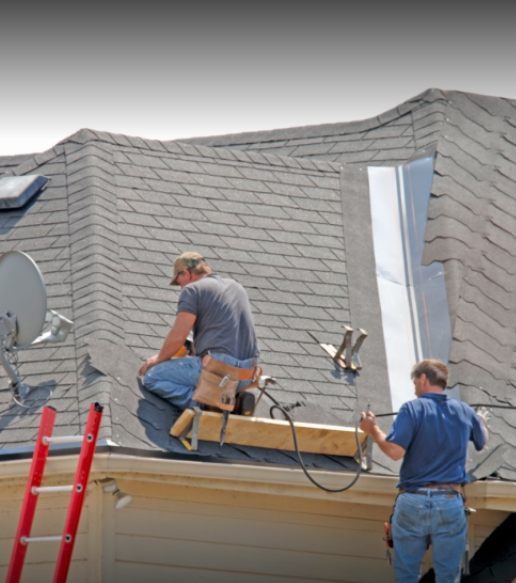 Razor Roofing and Construction Logo