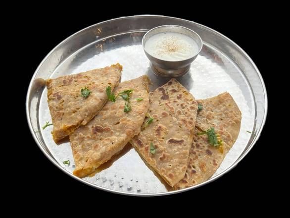 Aloo Paratha With Yogurt