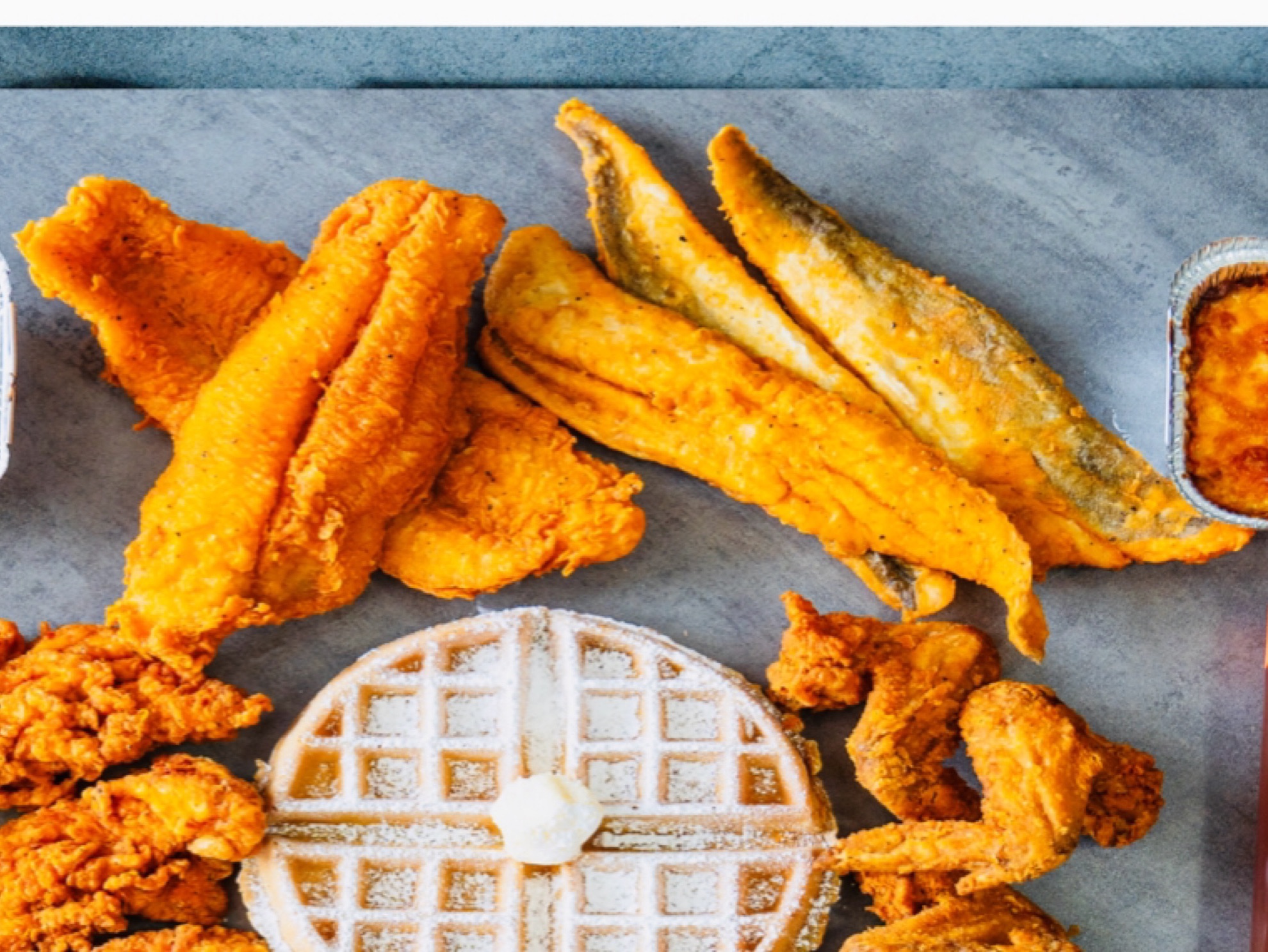 3 Whiting Fish & 1 Waffle