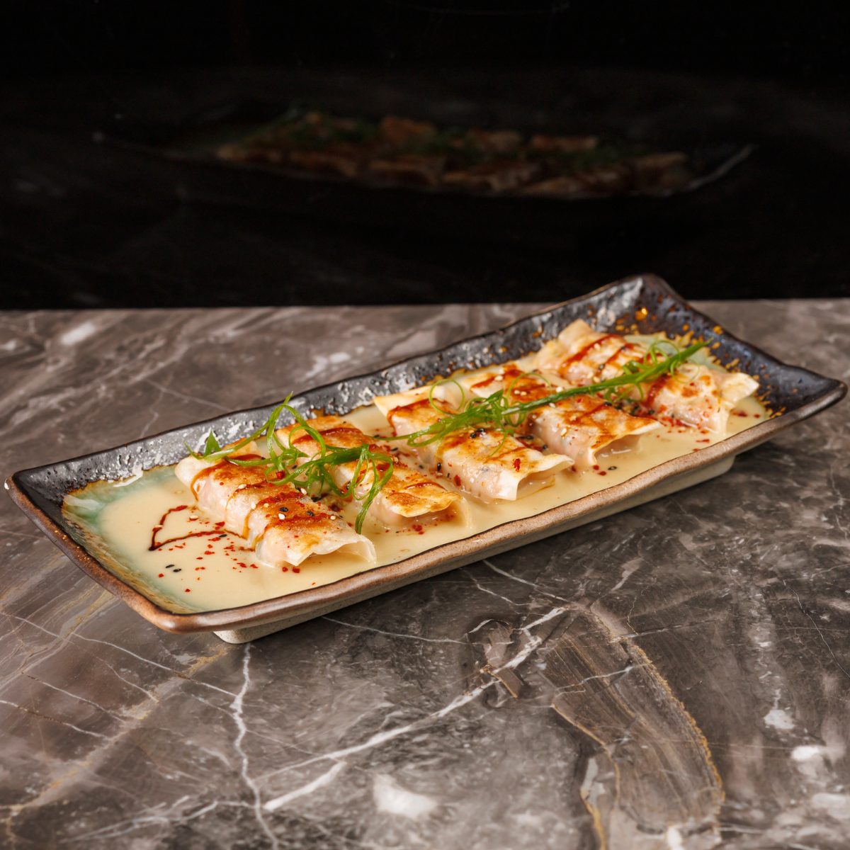 Kimchi Lobster Gyoza