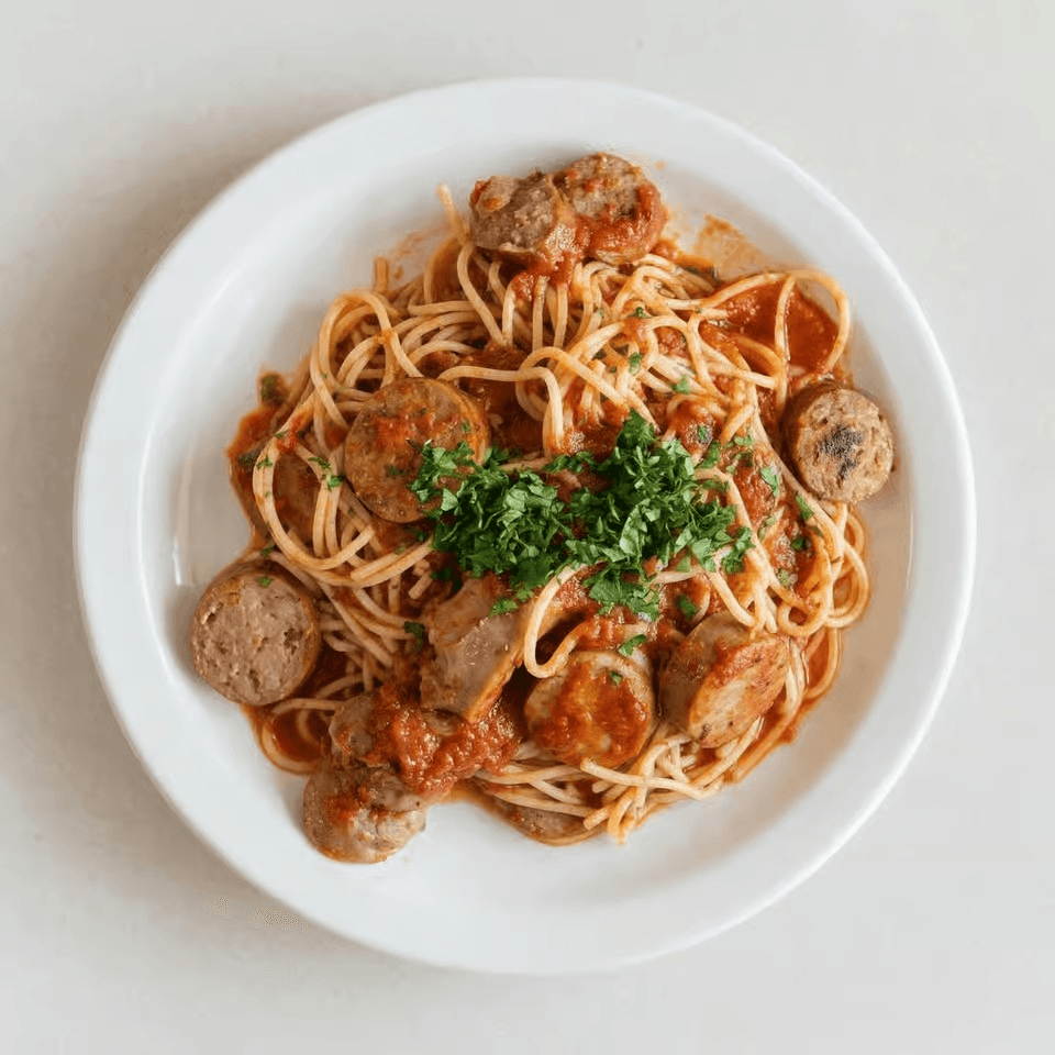 Spaghetti with Sausage Pasta