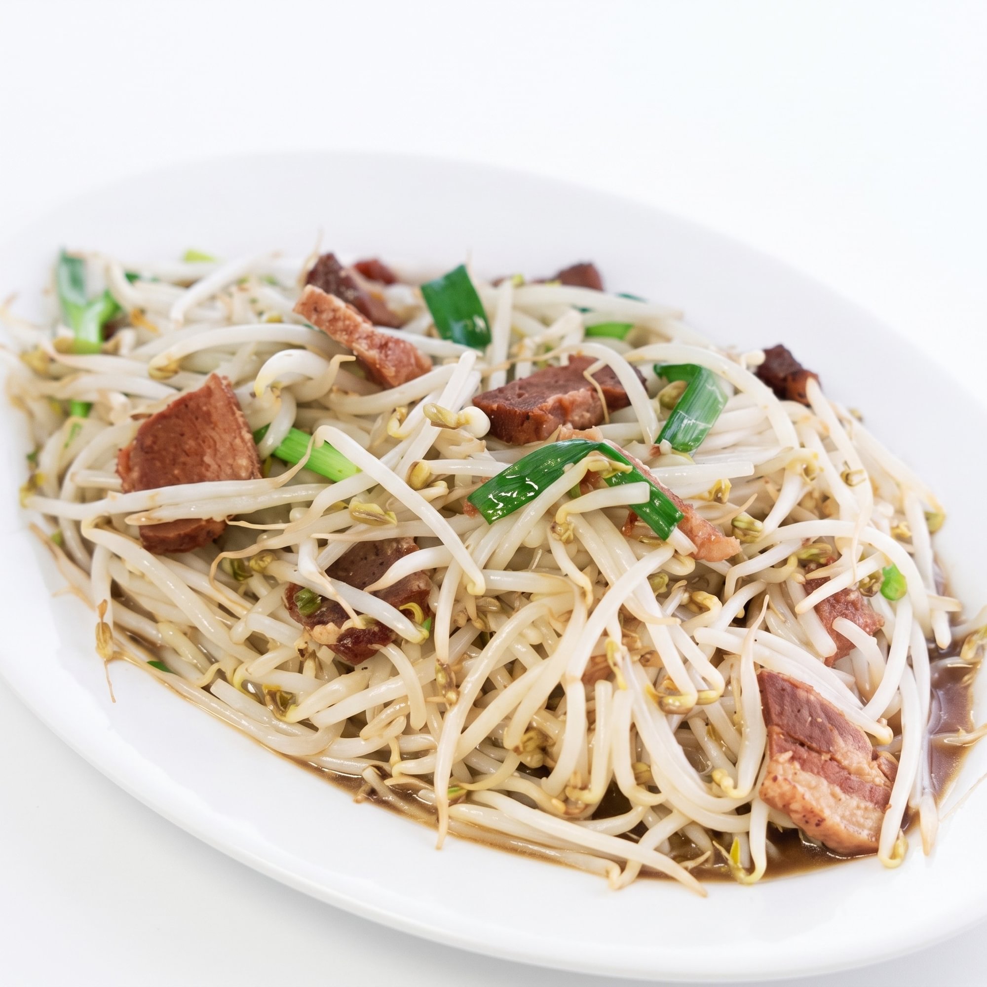 Stir-Fry Bean Sprouts & Thai Crispy Pork Belly
