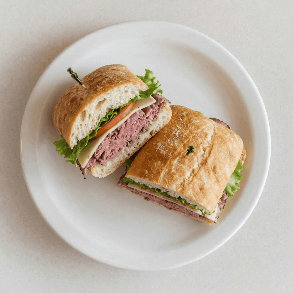 # 32 Roast Beef Deluxe Sandwich