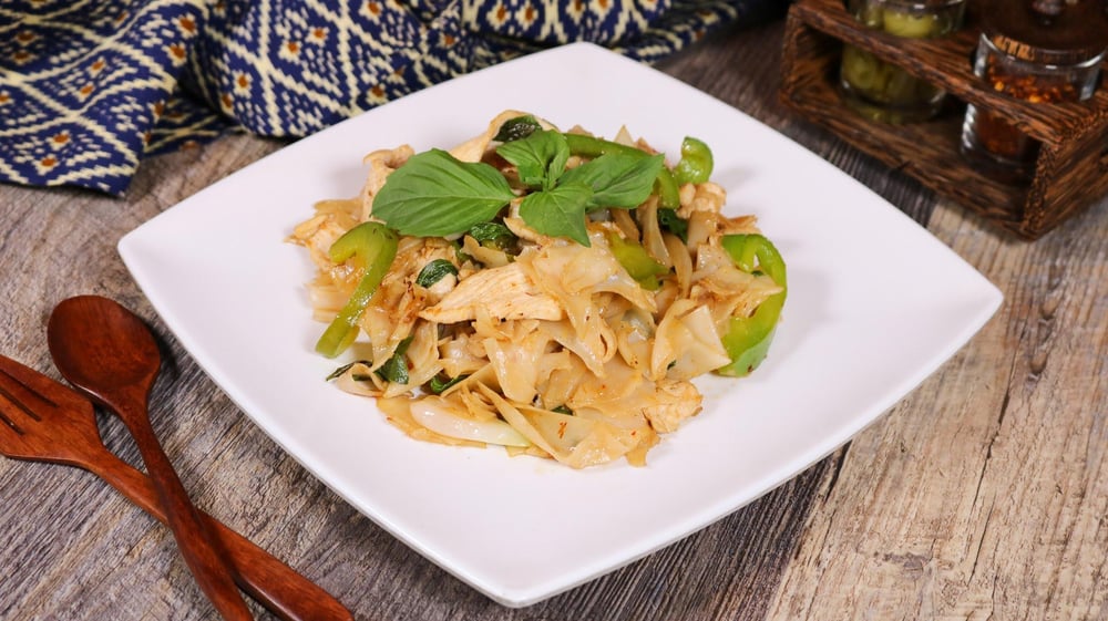 Drunken Noodles with Basil