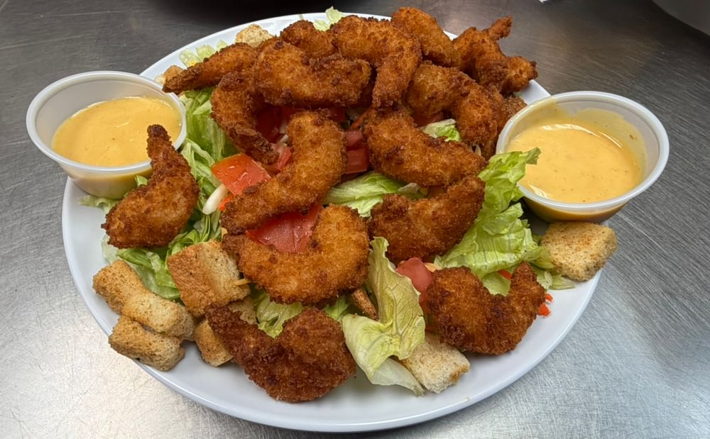 Popcorn Shrimp Salad