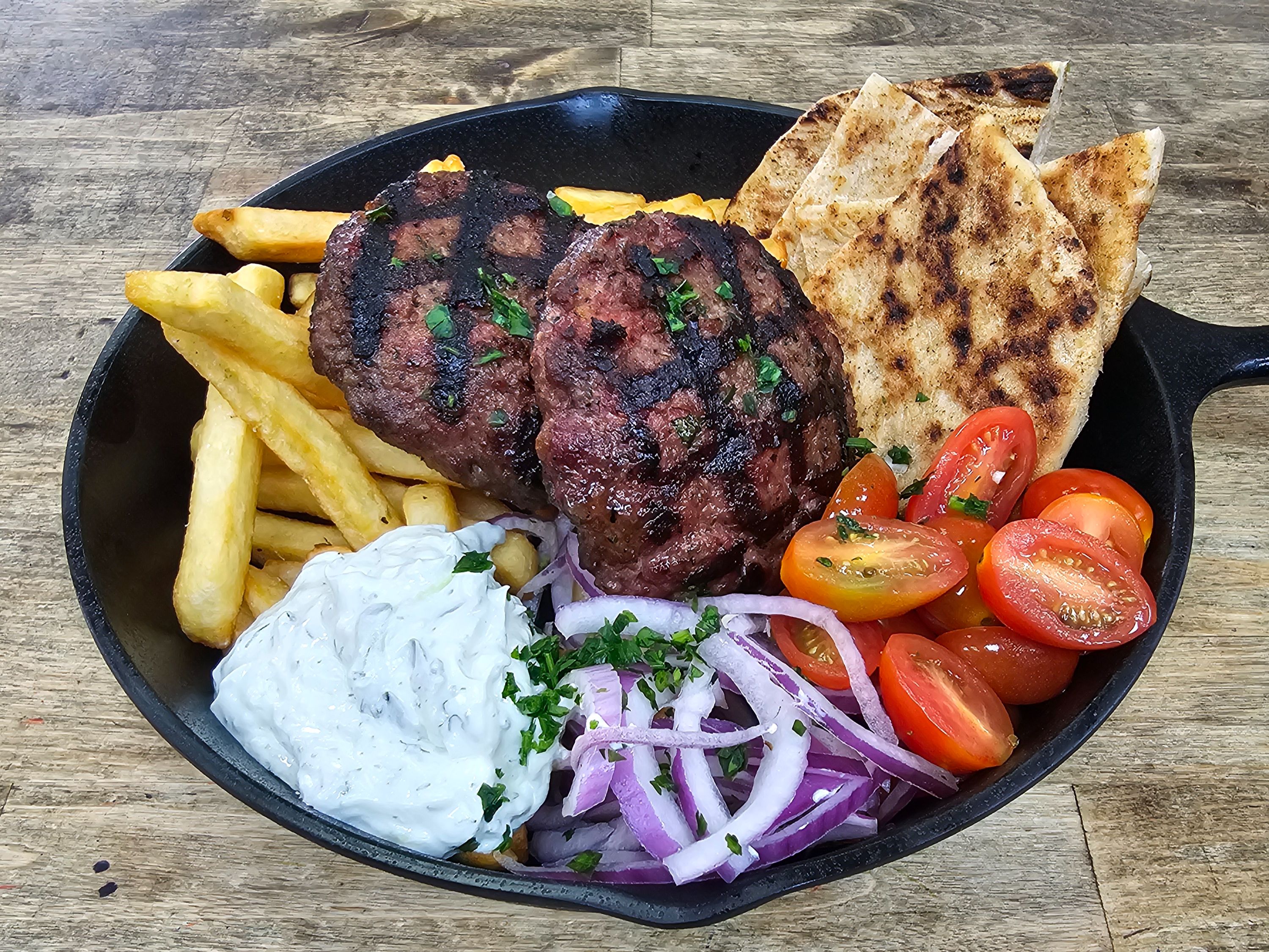 Feta Stuffed Greek Meatballs