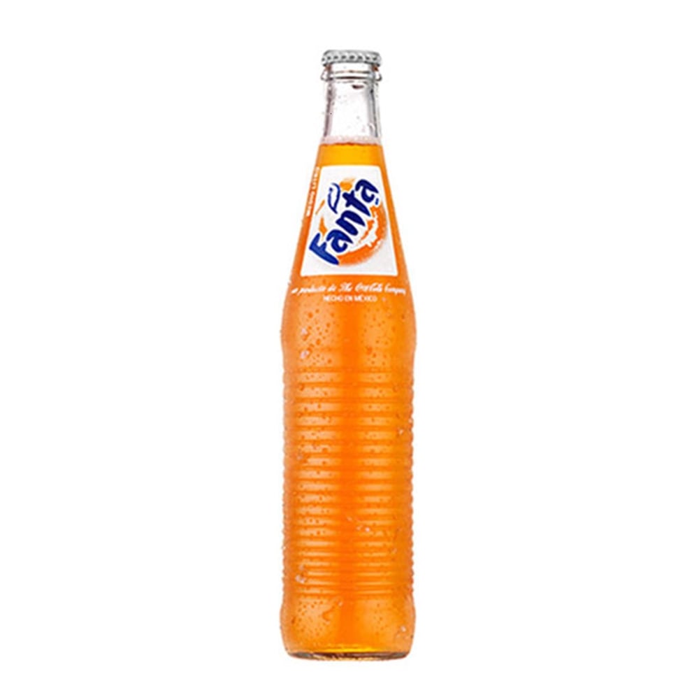 FANTA ORANGE Imported MEXICAN Soda BOTTLE * GLASS * HARD TO FIND *