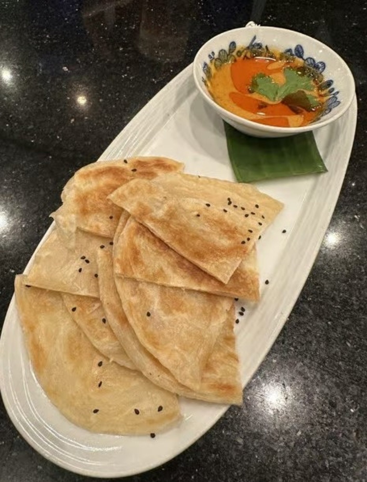 Roti with Massaman Sauce