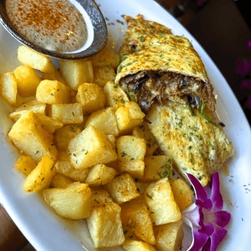 Jerk Oxtail Omelette